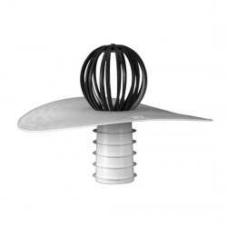 KÖSTER Roof Drain with Leaf Trap NW 70